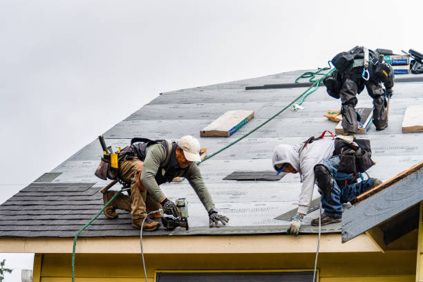 Professional Gutter Installation technician working in Wyoming, IL